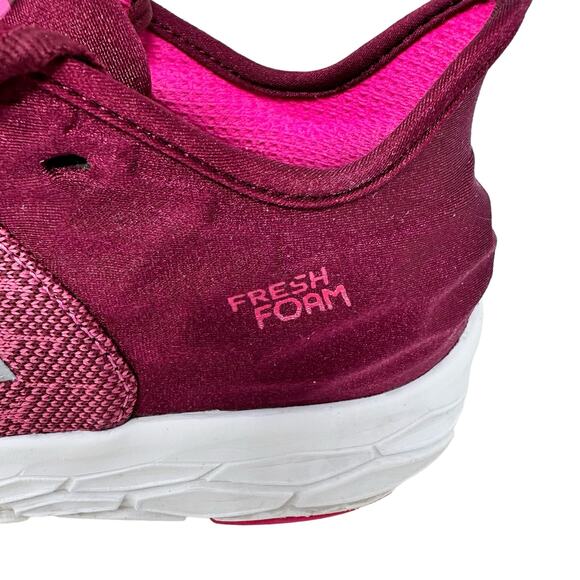 New Balance Fresh Foam Beacon Pink Running Sneakers Women 6 Purple Mesh Athletic - Picture 8 of 11